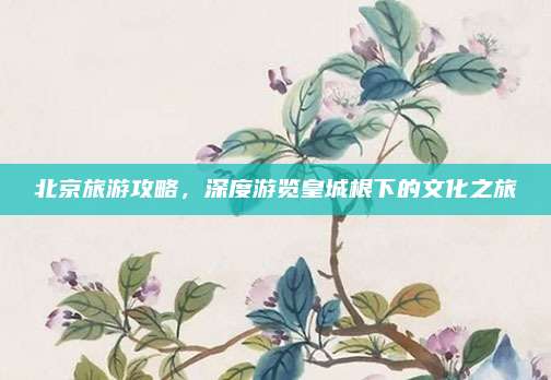 北京旅游攻略，深度游览皇城根下的文化之旅