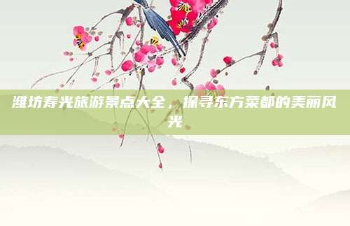 潍坊寿光旅游景点大全,探寻东方菜都的美丽风光
