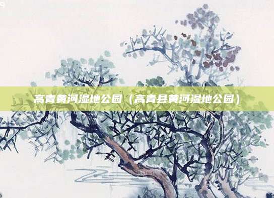 高青黄河湿地公园（高青县黄河湿地公园）