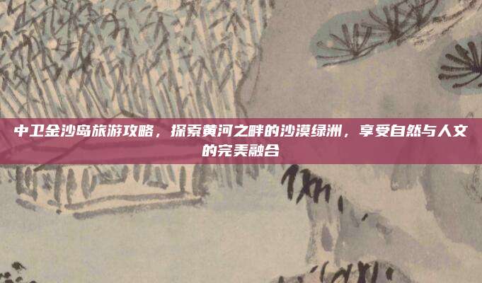 中卫金沙岛旅游攻略，探索黄河之畔的沙漠绿洲，享受自然与人文的完美融合