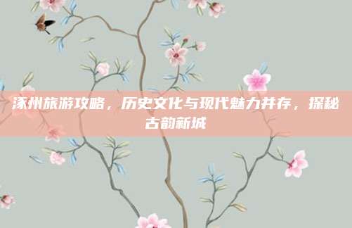 涿州旅游攻略,历史文化与现代魅力并存,探秘古韵新城