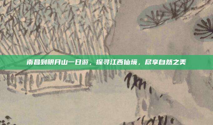 南昌到明月山一日游,探寻江西仙境,尽享自然之美