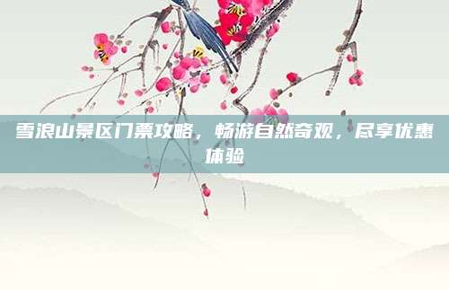 雪浪山景区门票攻略,畅游自然奇观,尽享优惠体验