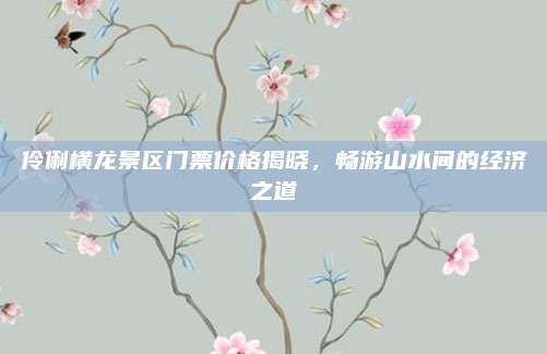 伶俐横龙景区门票价格揭晓，畅游山水间的经济之道