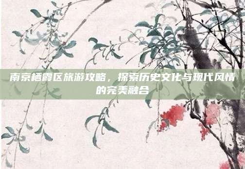 南京栖霞区旅游攻略，探索历史文化与现代风情的完美融合