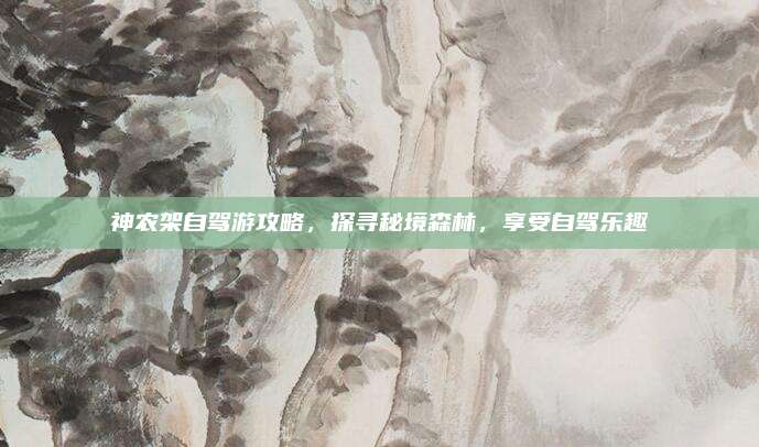 神农架自驾游攻略，探寻秘境森林，享受自驾乐趣