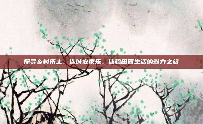 探寻乡村乐土，连城农家乐，体验田园生活的魅力之旅