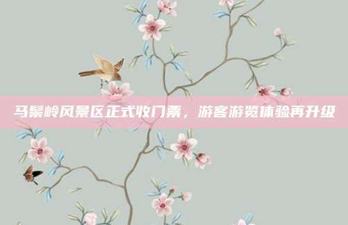 马鬃岭风景区正式收门票，游客游览体验再升级