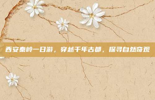 西安秦岭一日游，穿越千年古都，探寻自然奇观