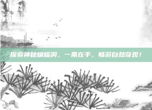 探索神秘蝙蝠洞，一票在手，畅游自然奇观！