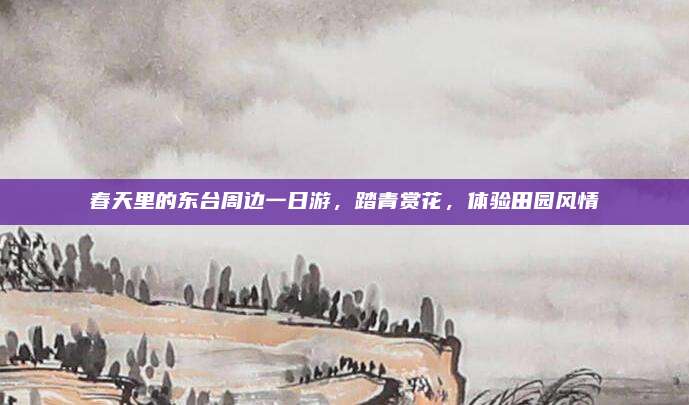 春天里的东台周边一日游,踏青赏花,体验田园风情