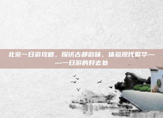 北京一日游攻略，探访古都韵味，体验现代繁华——一日游的好去处