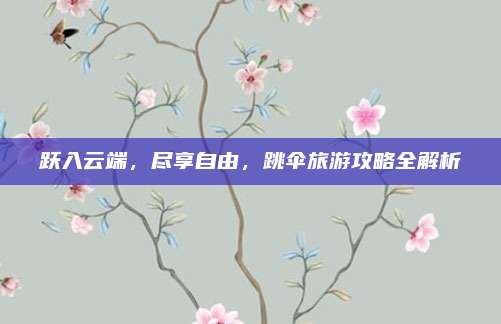 跃入云端，尽享自由，跳伞旅游攻略全解析