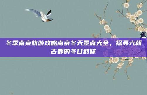 冬季南京旅游攻略南京冬天景点大全，探寻六朝古都的冬日韵味
