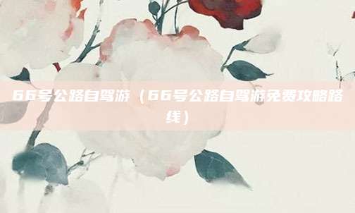 66号公路自驾游（66号公路自驾游免费攻略路线）