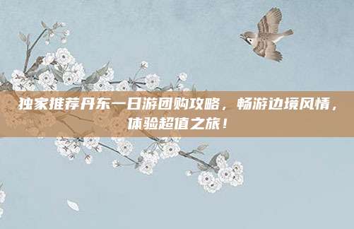 独家推荐丹东一日游团购攻略，畅游边境风情，体验超值之旅！