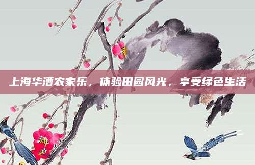 上海华漕农家乐，体验田园风光，享受绿色生活
