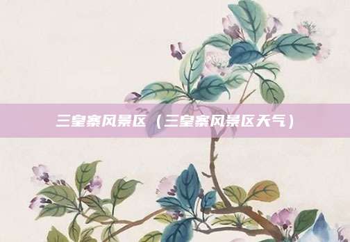 三皇寨风景区（三皇寨风景区天气）