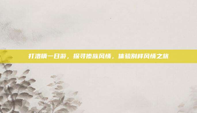 打洛镇一日游，探寻傣族风情，体验别样风情之旅