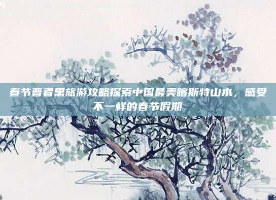 春节普者黑旅游攻略探索中国最美喀斯特山水，感受不一样的春节假期