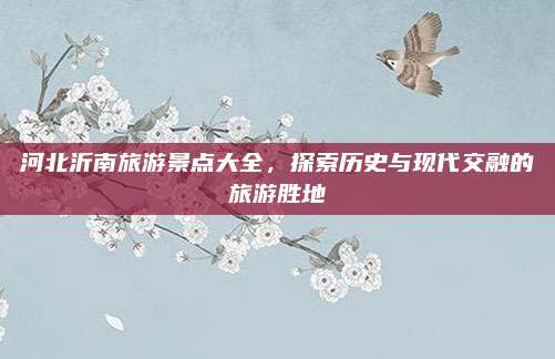 河北沂南旅游景点大全，探索历史与现代交融的旅游胜地