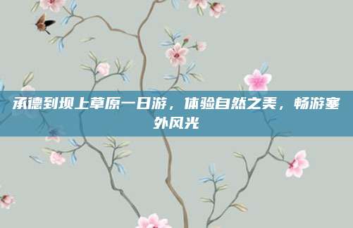 承德到坝上草原一日游，体验自然之美，畅游塞外风光