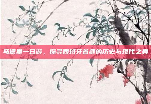 马德里一日游，探寻西班牙首都的历史与现代之美
