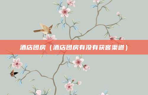 酒店团房(酒店团房有没有获客渠道)