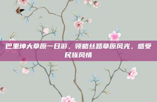 巴里坤大草原一日游，领略丝路草原风光，感受民族风情