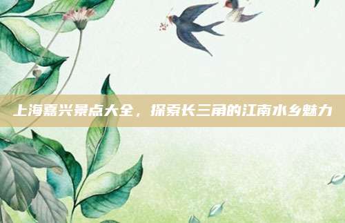 上海嘉兴景点大全，探索长三角的江南水乡魅力