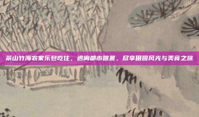 茶山竹海农家乐包吃住，逃离都市喧嚣，尽享田园风光与美食之旅