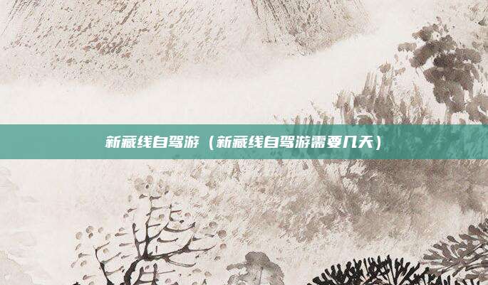 新藏线自驾游(新藏线自驾游需要几天)
