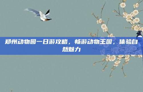 郑州动物园一日游攻略，畅游动物王国，体验自然魅力