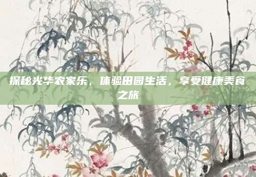 探秘光华农家乐,体验田园生活,享受健康美食之旅