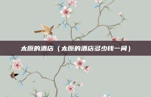 太原的酒店(太原的酒店多少钱一间)