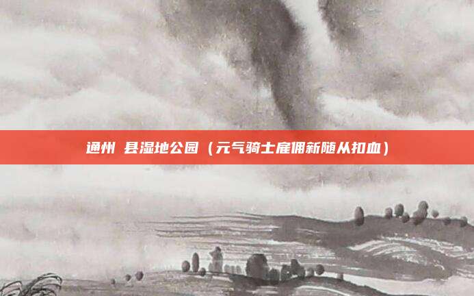 通州漷县湿地公园(元气骑士雇佣新随从扣血)