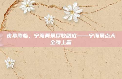 夜幕降临,宁海美景尽收眼底——宁海景点大全晚上篇