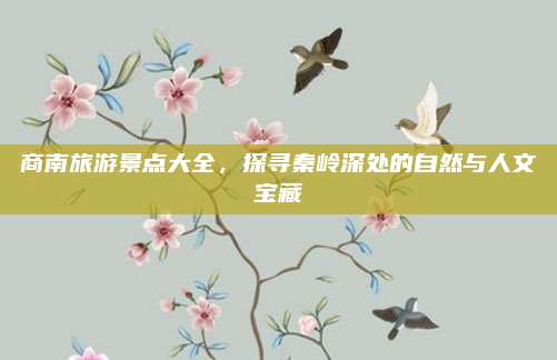 商南旅游景点大全，探寻秦岭深处的自然与人文宝藏
