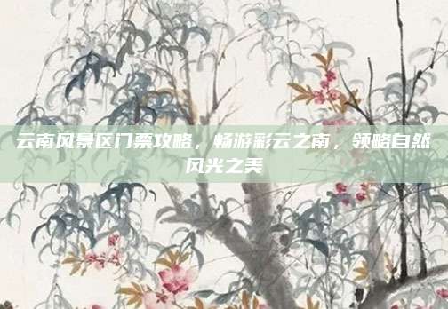 云南风景区门票攻略，畅游彩云之南，领略自然风光之美