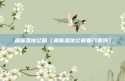 鱼嘴湿地公园(鱼嘴湿地公园要门票吗)