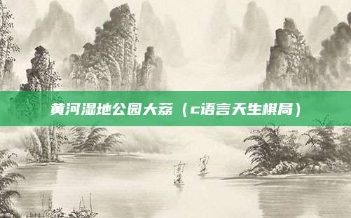 黄河湿地公园大荔（c语言天生棋局）
