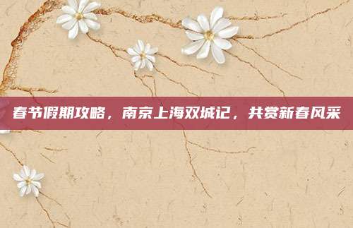 春节假期攻略，南京上海双城记，共赏新春风采