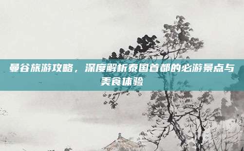 曼谷旅游攻略，深度解析泰国首都的必游景点与美食体验