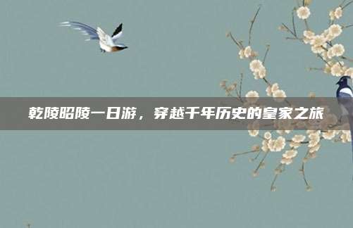 乾陵昭陵一日游，穿越千年历史的皇家之旅