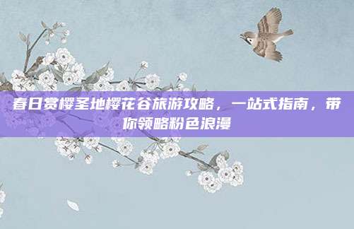 春日赏樱圣地樱花谷旅游攻略，一站式指南，带你领略粉色浪漫