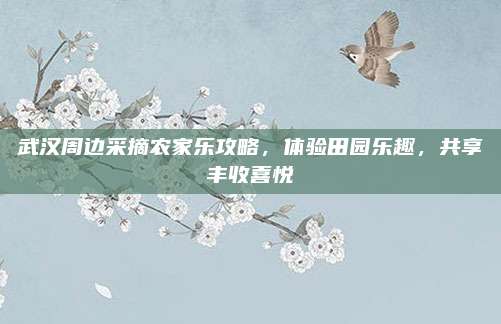 武汉周边采摘农家乐攻略，体验田园乐趣，共享丰收喜悦