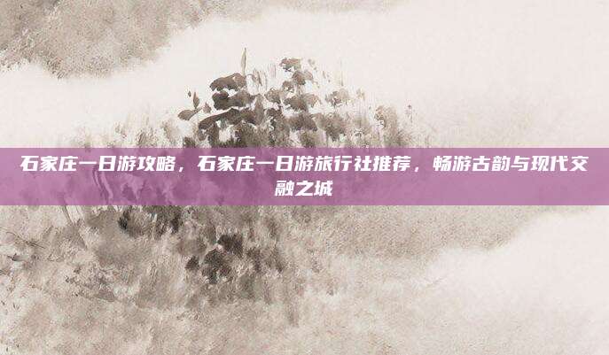 石家庄一日游攻略，石家庄一日游旅行社推荐，畅游古韵与现代交融之城