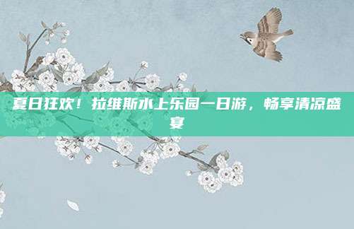 夏日狂欢!拉维斯水上乐园一日游,畅享清凉盛宴