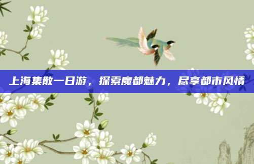 上海集散一日游，探索魔都魅力，尽享都市风情