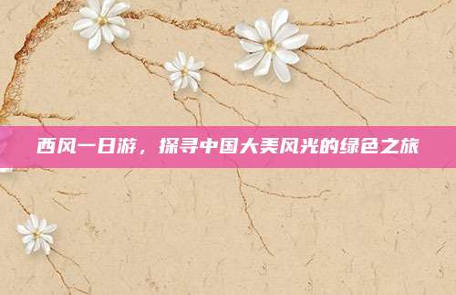 西风一日游，探寻中国大美风光的绿色之旅